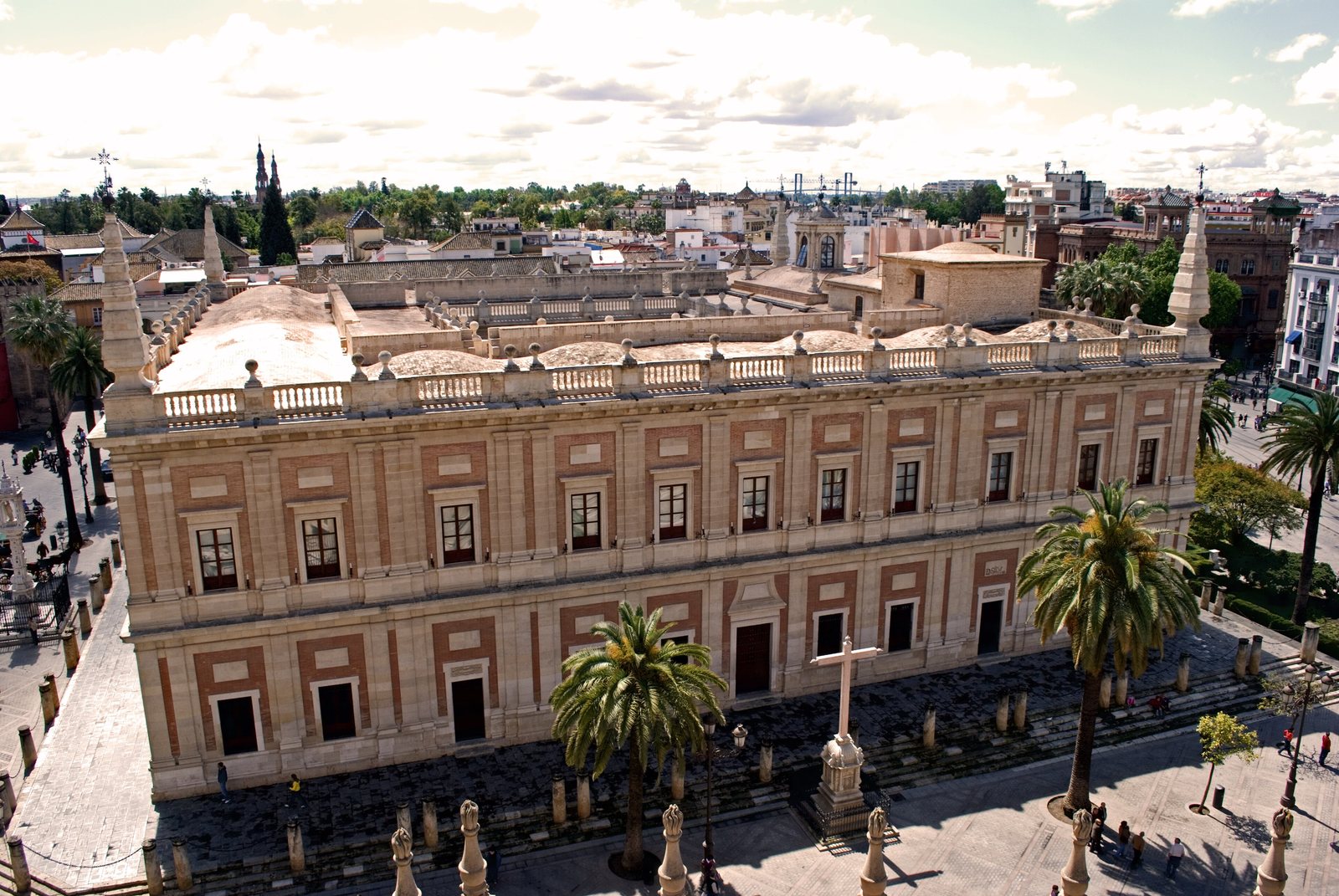 The Archivo General de Indias in Seville, Spain, the former Casa Lonja de Mercaderes