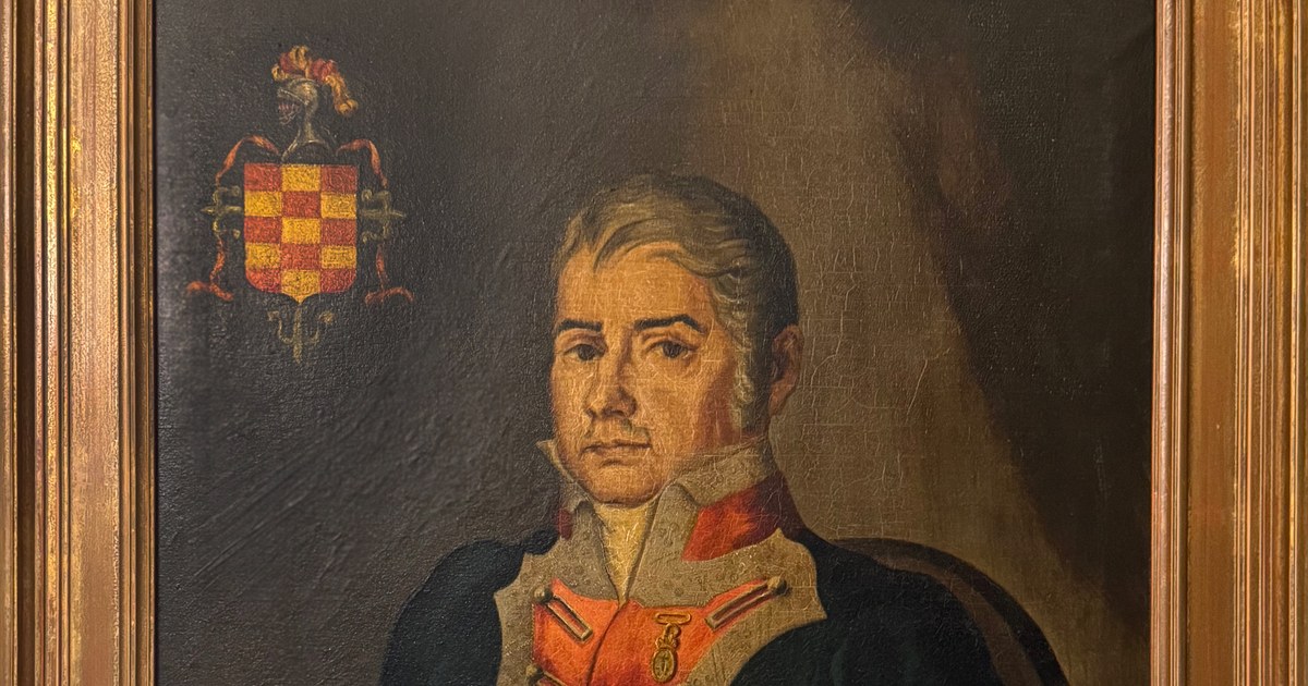 Portrait of Don Jorge de Cisneros y Durán Sotomayor with the Cisneros coat of arms